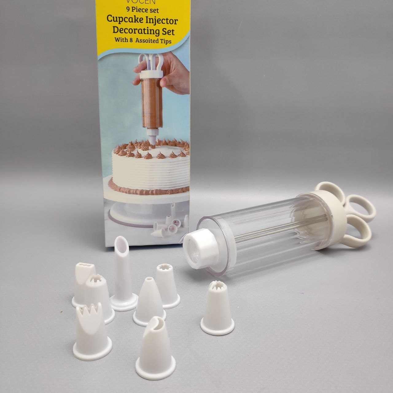 Шприц кондитерский CupCake Injector, 8 насадок для крема (арт: TDA-5192 ...
